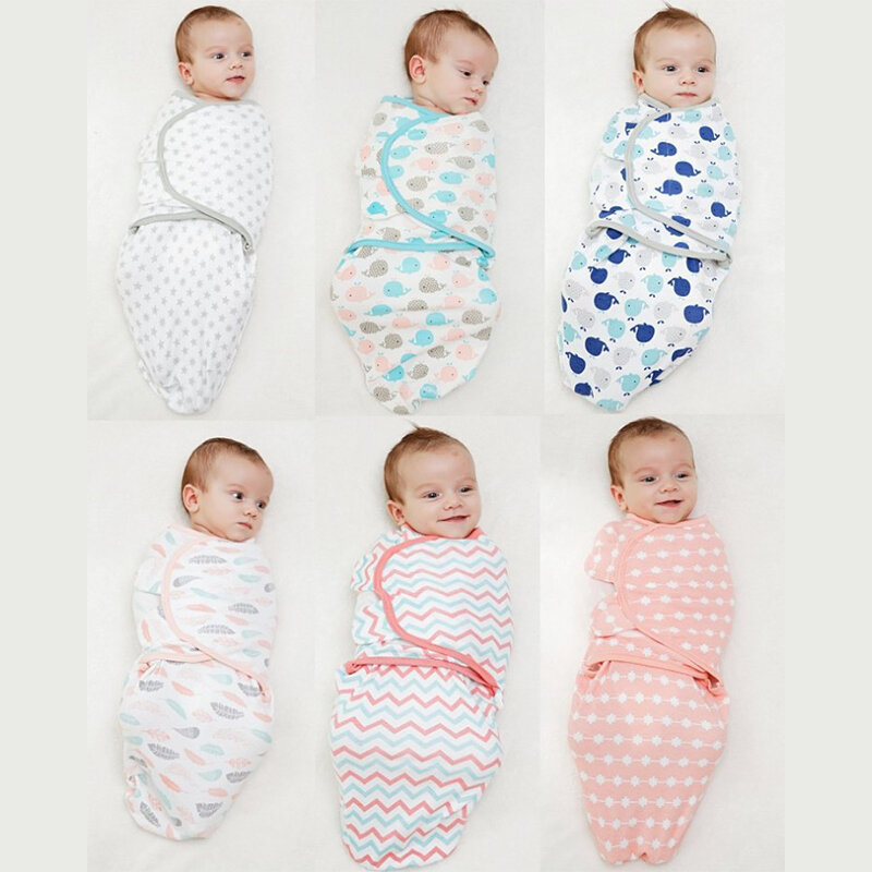 Noworodek owijka dla niemowląt Parisarc 100% miękka bawełniana niemowlę produkty dla noworodków koc i pieluszki koc do owijania Sleepsack