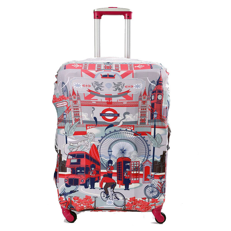 Okokc-ラゲッジスーツケース,トランクケース用の厚い保護カバー,19 "-32" スーツカバーに完全に伸縮性があります