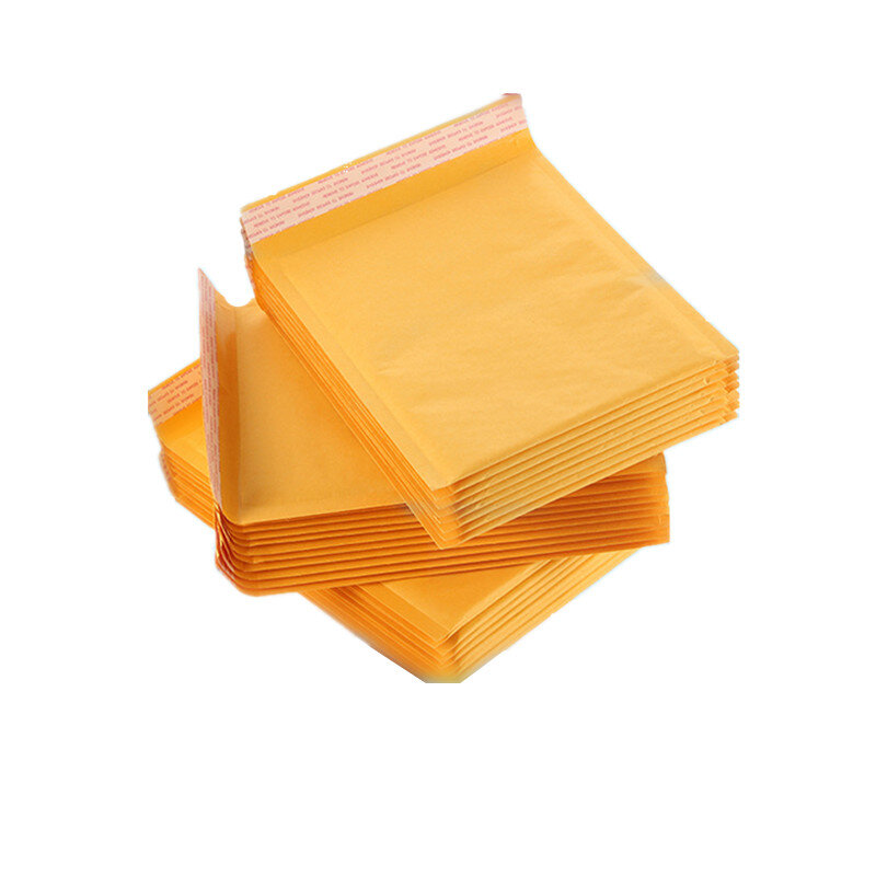 50 pz/lotto Kraft bolla Mailer poli buste di spedizione con bolla sacchetti di spedizione Mailer buste postali imbottite buste imballaggio