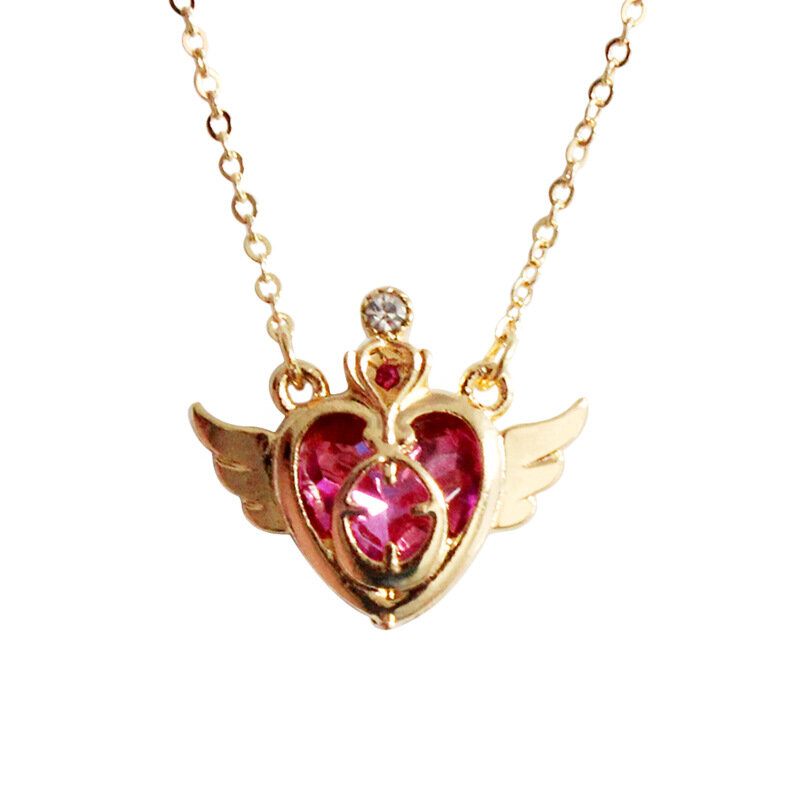Anime Sailor Moon pendant Cosplay accessories prop Tsukino Usagi Heart shaped jewelry necklace