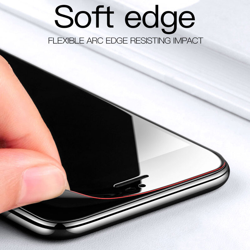 Защитное закаленное стекло 9000D для iPhone SE 2020, 6, 6S Plus, 7, 8 PLUS