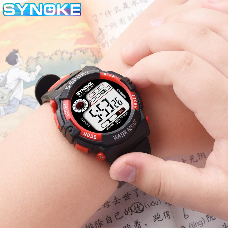 Montres de Sport numérique pour enfants, horloge électronique multifonction, étanche, pour garçons et filles, montre-bracelet pour écoliers
