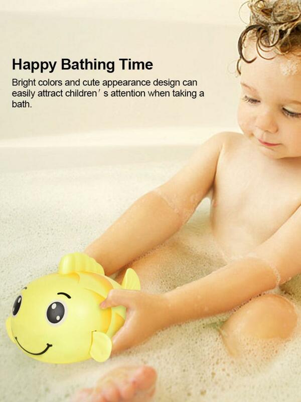 ฤดูร้อนใหม่ทารกของเล่นเด็กวัยหัดเดินเด็กอาบน้ำ Wind Up ลอยว่ายน้ำปลาคลาสสิกเด็กน้ำของเล่นเด...