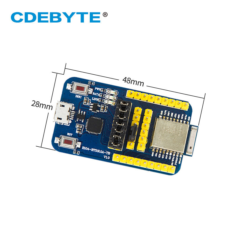 Placa de prueba USB E104-BT5010A-TB nRF52810, módulo Bluetooth 5,0 para UART E104-BT5010A