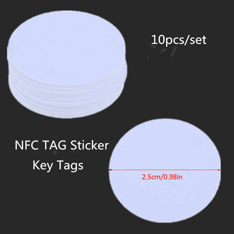 Étiquettes RFID pour pièces de monnaie Tk4100, 13.56MHZ/125KHZ, 10 pièces/lot, étanches