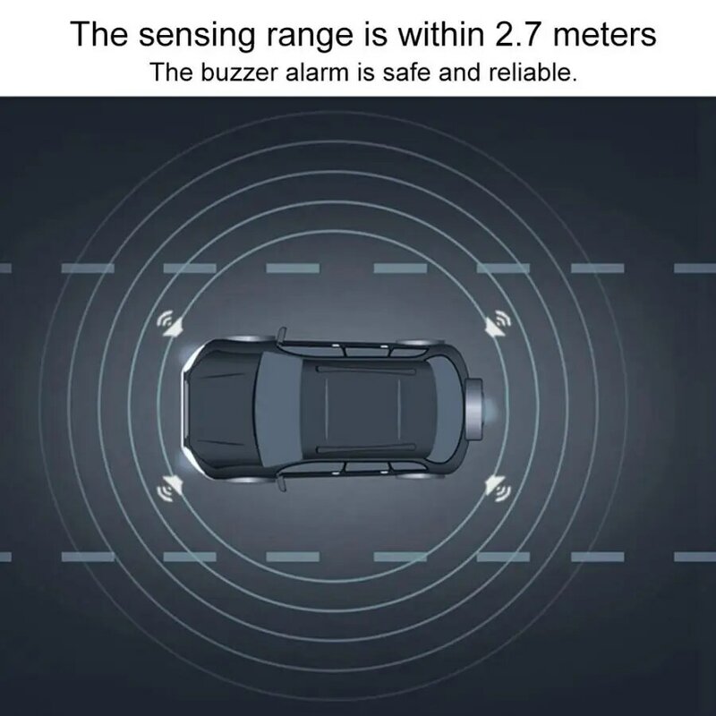 Универсальный Автомобильный Электромагнитный индукционный Реверсивный парковочный радар с зуммером Новинка