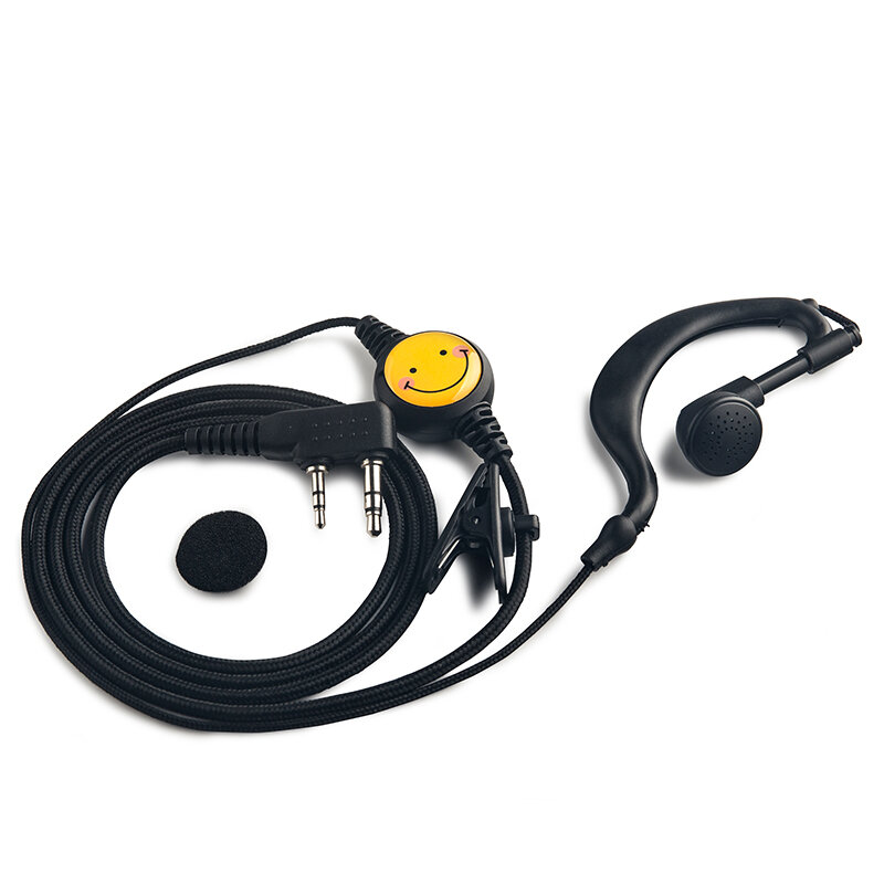 Walkie Talkie Headset In-Ear Senyum Earpiece B9 untuk Kenwood TYT Baofeng UV-5R BF-888S CB Radio Aksesoris