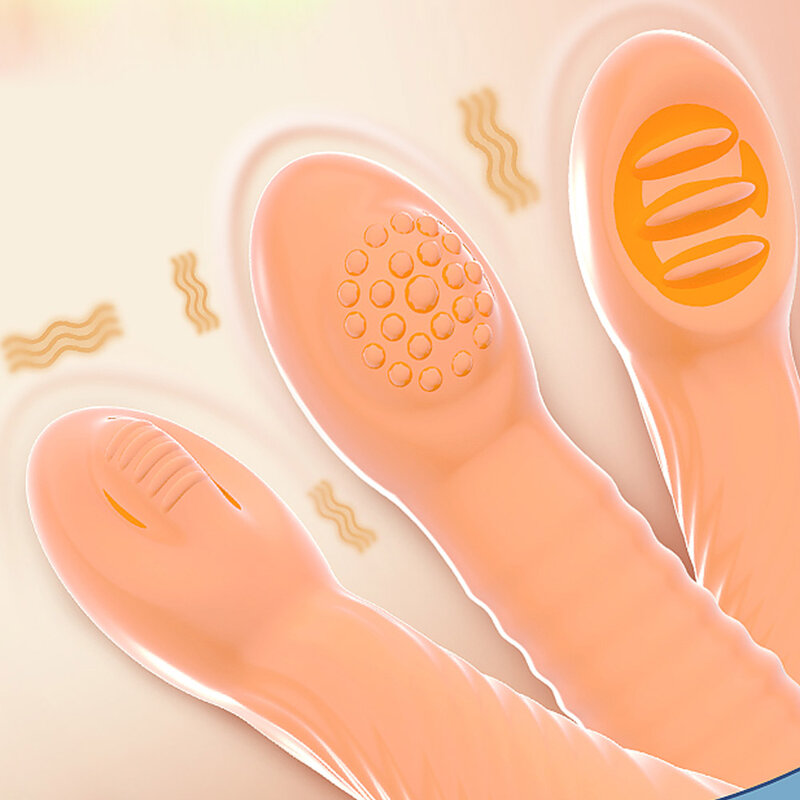 EXVOID G Spot Massager Finger Sleeve Vibrators Sex Toys for Women Clitoris Stimulate Male Masturbator Silicone Finger Cover