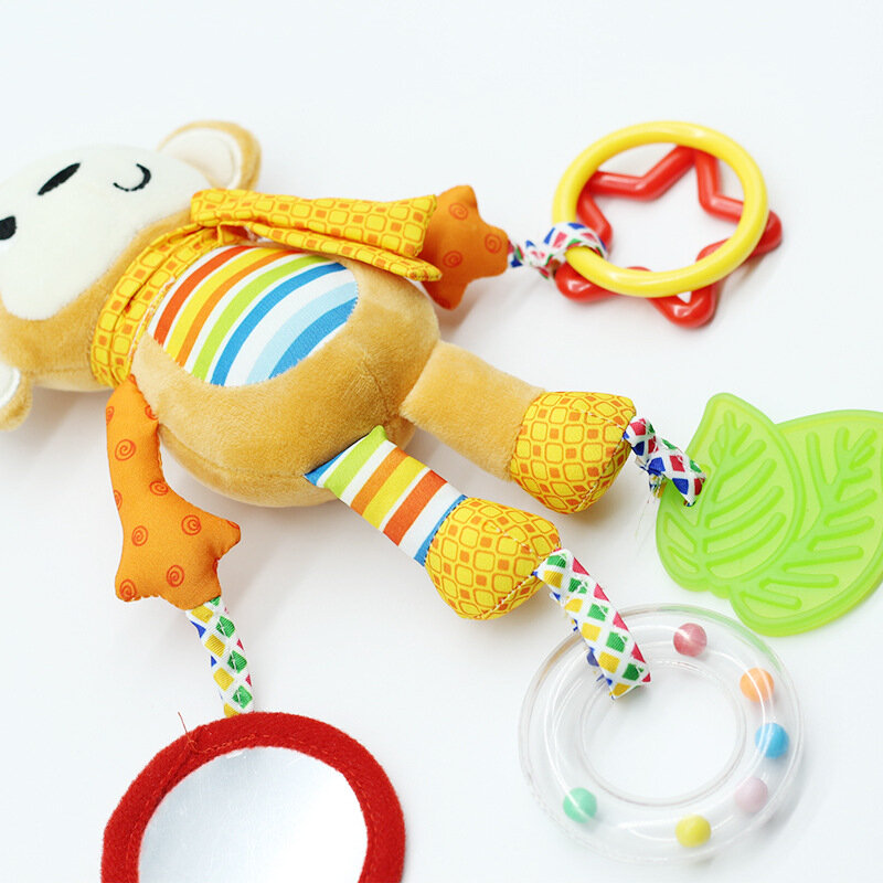 Sonaglio per bambini Mobile Cartoon regali per neonati giocattolo per bambini 0 12 mesi passeggino letto campana educazione precoce giocattolo sonaglio neonato 1pc bambola pendan