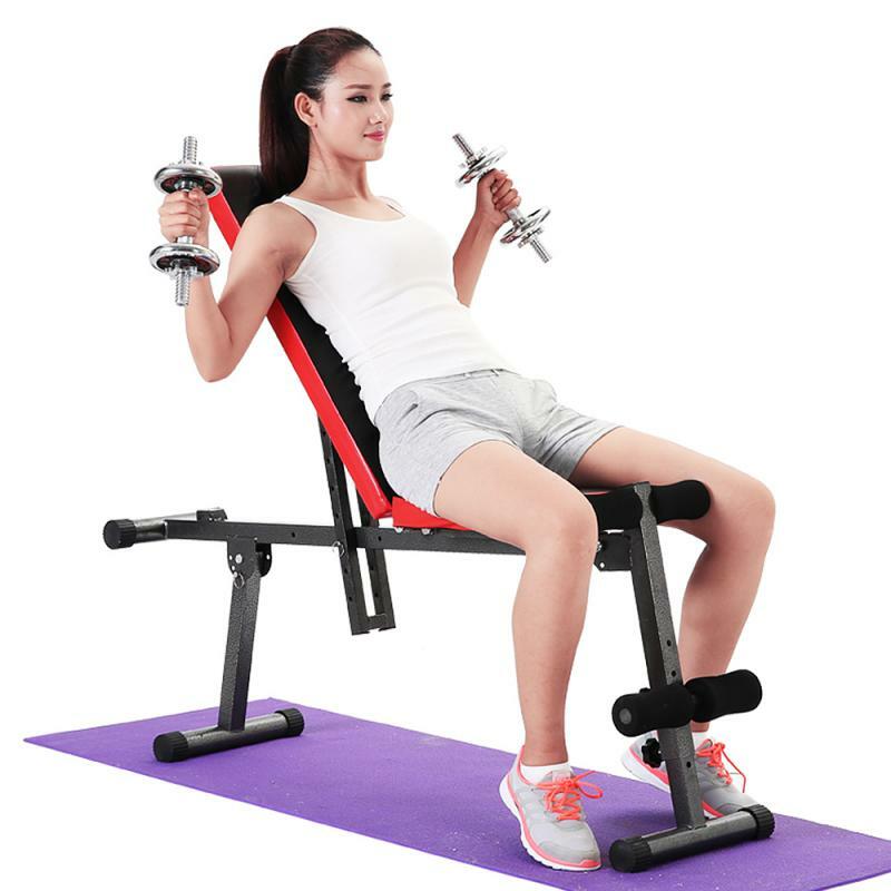 Multifunctional Supine Board Foldable Weight Benches Body Workout Utility Weight Bench Flat Bench Press For Home Gym HWC