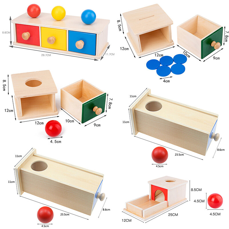 Houten Speelgoed Vroege Onderwijs Puzzel Speelgoed Munt Lade Game Jigsaw Training Hersenen Lade Leren Doos Leermiddelen