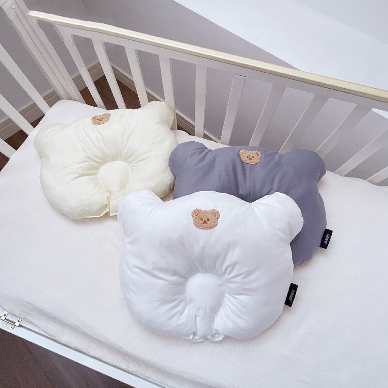 Dos desenhos animados do bebê crianças algodão travesseiro anti rolo dormir travesseiro pescoço cabeça do bebê travesseiro multifuncional dropship