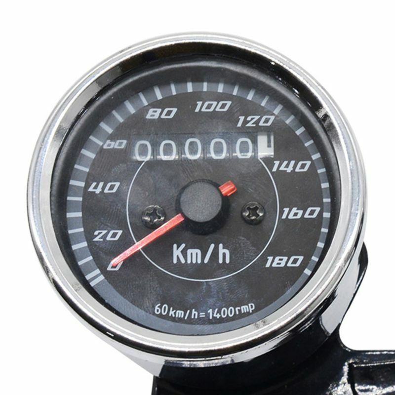 Motor Universal 12V Odometer Ganda Speedometer Tachometer Alat Pengukur Kombinasi Lampu Belakang LED Alat Modifikasi