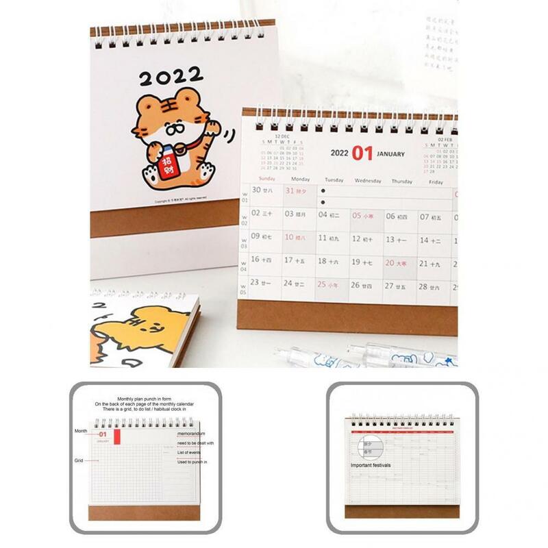 便利な虎カレンダークリスマス厚い素材虎小型カレンダーTiger小型カレンダー