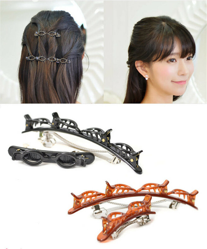 2 pçs moda feminina grampo de cabelo acessórios diy formal duplo hairpin disco estilo pente conjunto de ferramentas de beleza para o cabelo acessório ferramentas