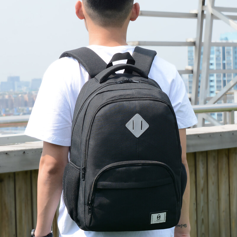 SenkeyStyle-mochila escolar para adolescentes para hombre, bolsa para ordenador portátil con carga USB, de gran capacidad, impermeable, de viaje, a la moda, 2021