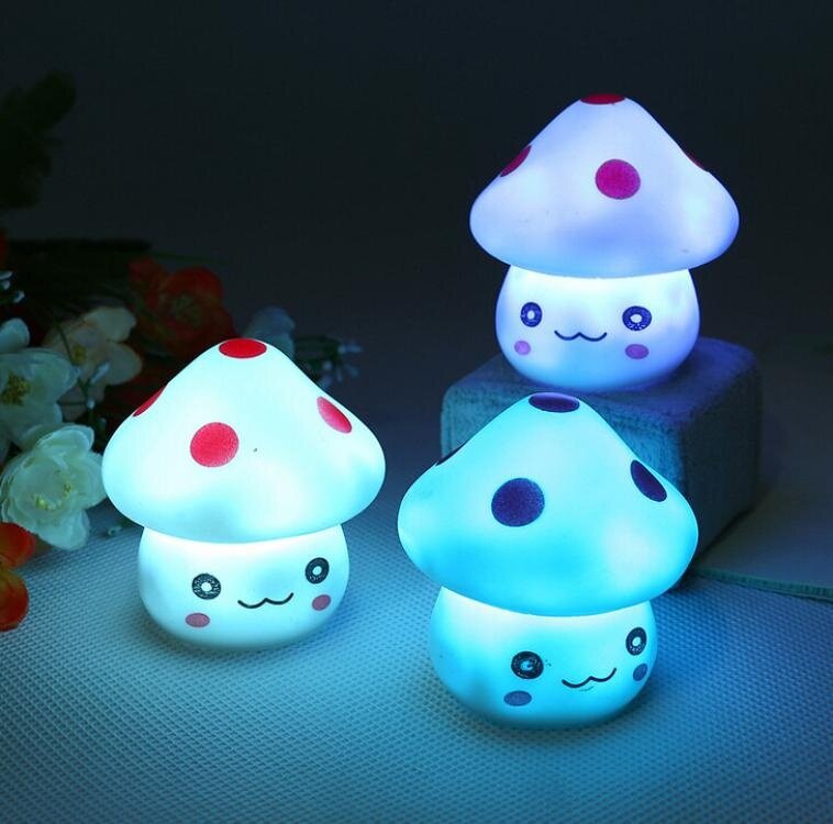 LED 참신 램프 7 색 변경 밤 빛 로맨틱 버섯 빛 귀여운 램프 장식