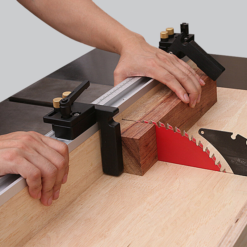 Liga de alumínio mitra track stop carpintaria limitador para t-slot t-faixas woodwork diy manual ferramenta escala de limite de rampa