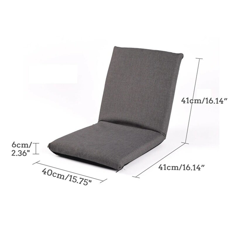 طوي الأريكة تاتامي 6 زوايا قابل للتعديل الاسترخاء أريكة استرخاء الطابق مقعد المتسكعون شخص واحد سرير قابل للطي أريكة صغيرة كرسي بمسند ظهر