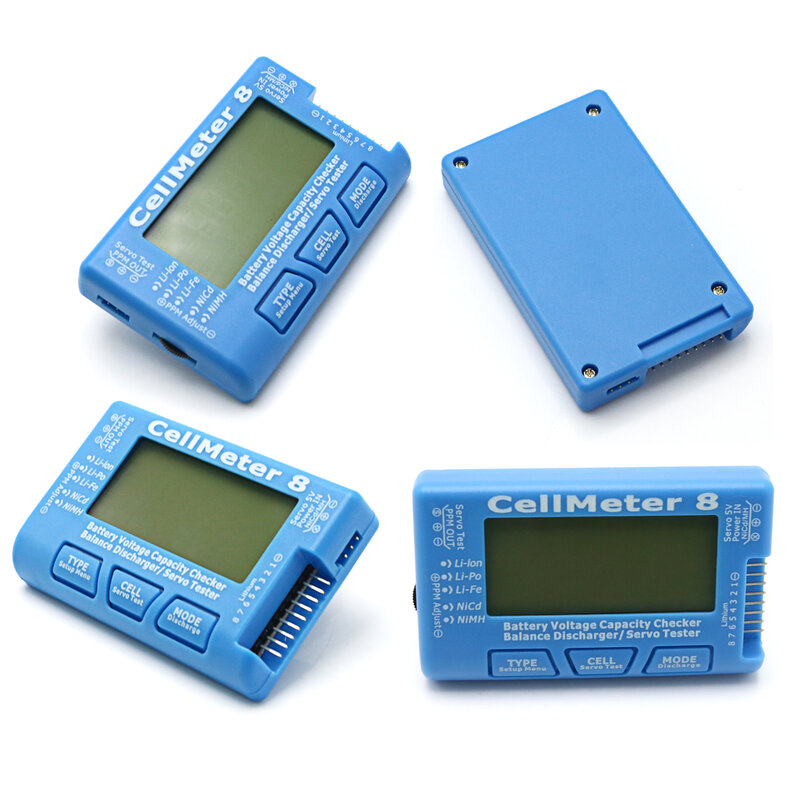 1 / 2/5個高品質rc CellMeter-8 1-8sバッテリー容量電圧チェッカーメーターリポリチウム経度ニッケル水素cellmeter 8卸売