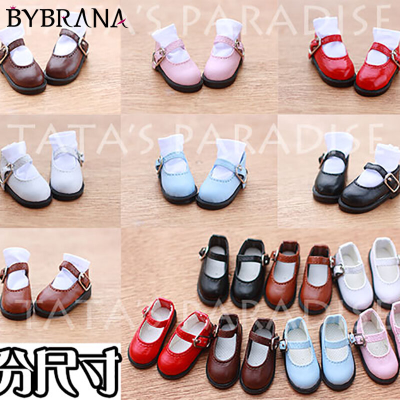 Bybrana 1/4 1/6 BJD.SD.DD.BB.YOSD scarpe da bambola piatte con piccole scarpe speciali multicolori