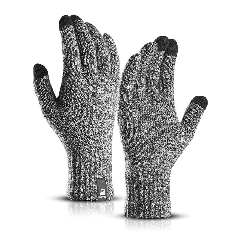Männer Frauen Touchscreen Angeln Handschuhe Halten Warme Wildleder Handschuh Outdoor Reiten Skifahren Voll Finger Winter Winddicht Radfahren Handschuhe