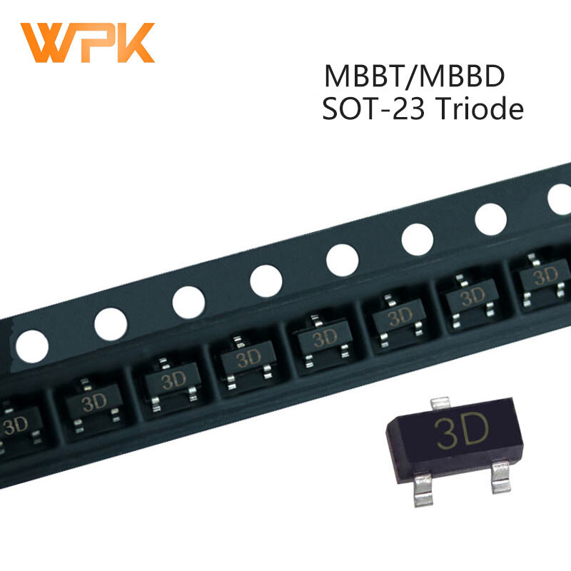 50 peças smd npn power transistor tríodo sot-23 400v tamanhos embutidos mmbd7000 m5c ic