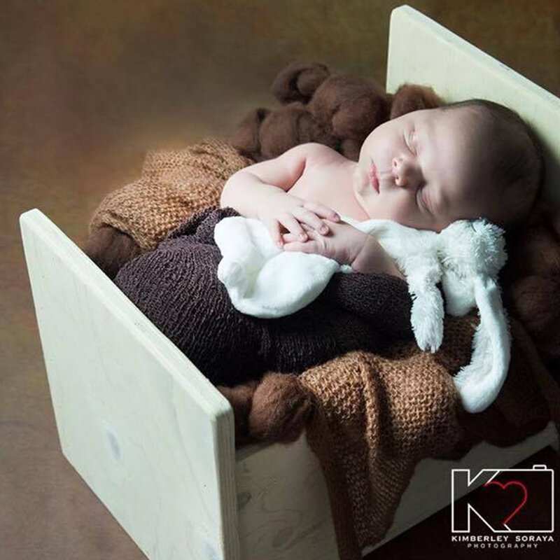 Photo Shoot Props 5ชิ้น/ล็อต60X40ซม.สีผสมนุ่มถัก Mohair ห่อเด็กทารกแรกเกิดการถ่ายภาพสตูดิโออุปกรณ์เสริม