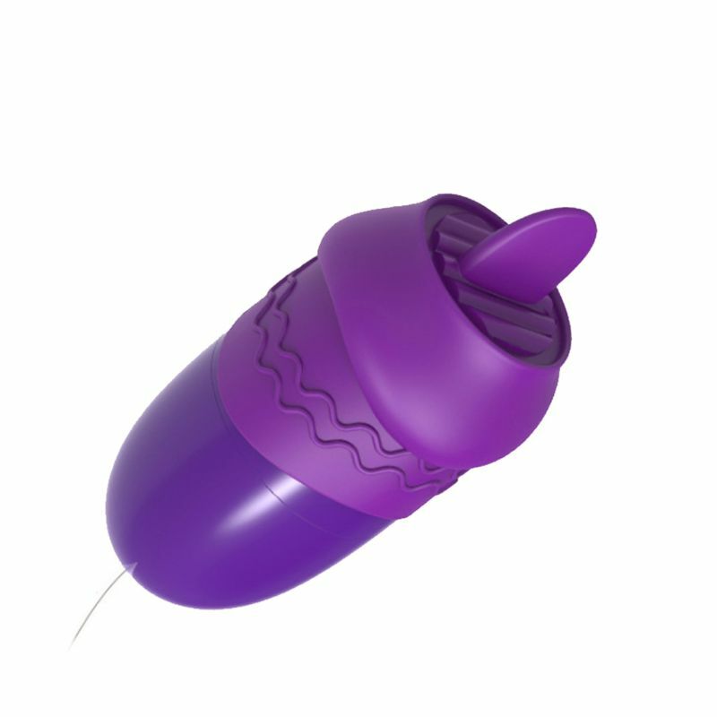 Nipple Tongue Licking Sucker Vibrator Leather Case Nipple Clitoris Stimulator Female Masturbator Accessories