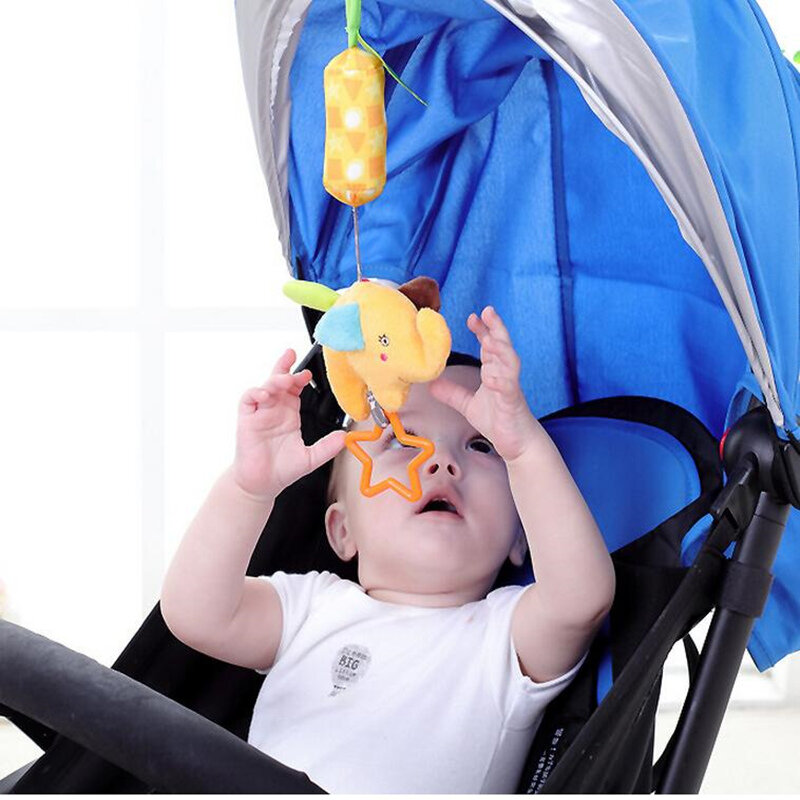 Mainan Lonceng Tangan Kerincingan Bayi Katun Bayi Mainan Hadiah Pengembangan Mewah Hewan Lonceng Tempat Tidur Bayi Bergerak Lonceng Kerincingan L0268