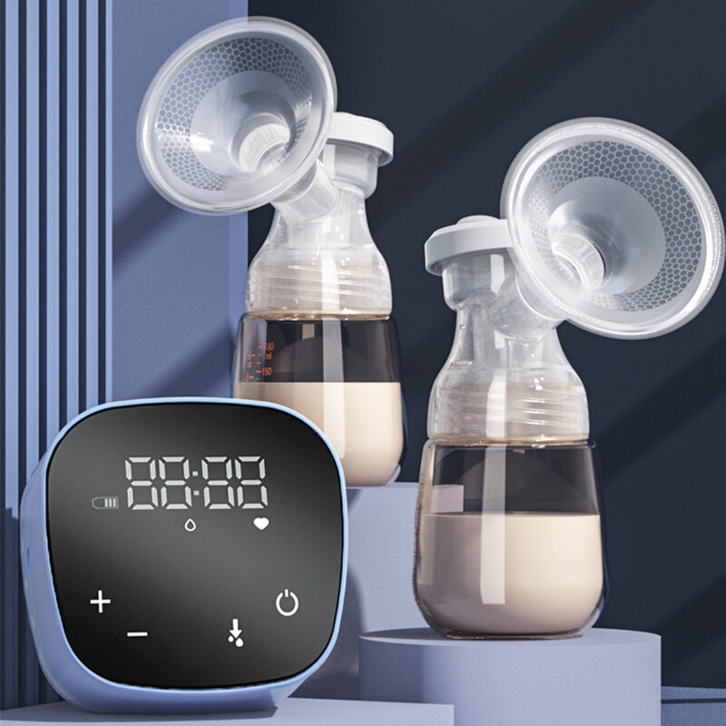 Bombas de leite bomba de leite bilateral garrafa de bebê suprimentos pós-natal extrator de leite elétrico bomba de mama alimentado por usb alimentação do bebê