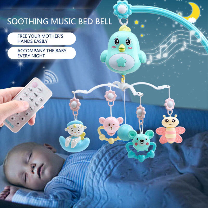 Culla mobile Sonagli giocattoli per bambini giocattoli per bambini 0-12 Mesi di Bambino Sonagli Giocattolo Infantile Musicale Letto Campana Con Gli Uccelli giocattoli per il neonato