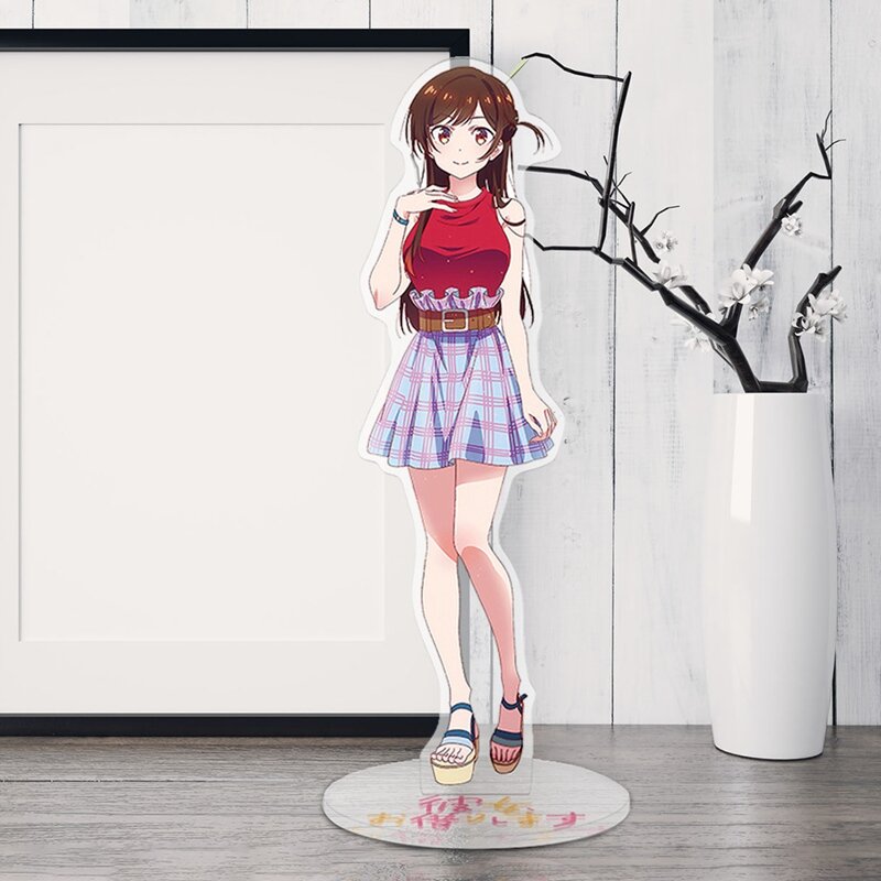 Anime Sewa Pacar Mizuhara Chizuru Nanami Cosplay Meja Stand Sosok Model Meja Piring Dekorasi Action Figure Mainan Hadiah