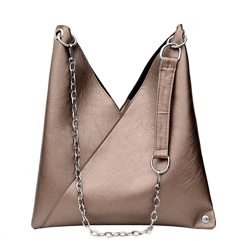 Женская сумка-цепочка, Корейская сумка через плечо, 2021, женская простая модная сумка, городская Повседневная стильная сумка