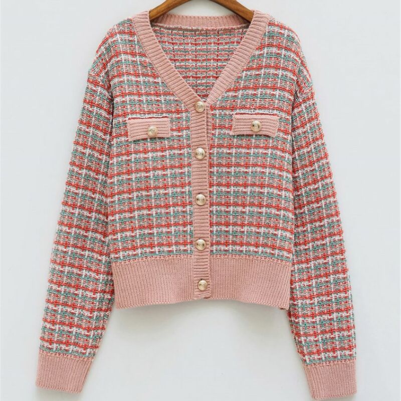 Cardigãs de malha do vintage camisola feminina kawaii tweed camisola outono inverno coreano retro camisola malhas roupas topos 2021 novo