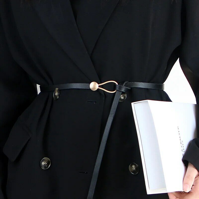 Cintura in pelle nera cintura da donna con fibbia a cuore in metallo Jeans intagliati occidentali Vintage cinture da donna camicie cintura cinturon mujer