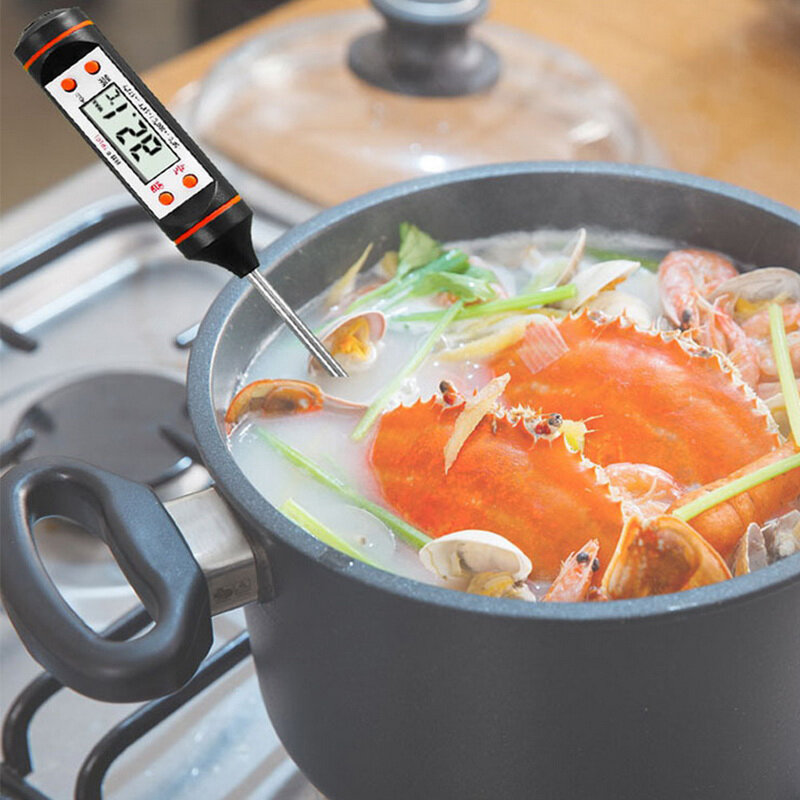 새로운 고기 온도계 주방 디지털 요리 음식 프로브 전자 바베큐 요리 도구 온도계 게이지 도구