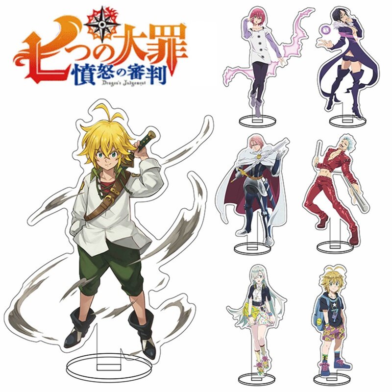 Anime The Seven ""acrilico in piedi modello piastra cornice ornamenti per la decorazione del Desktop