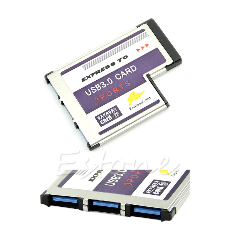 54mm Expresscard 3 Port USB 3.0 Adapter Expresscard dla Laptop FL1100 układu M3GD
