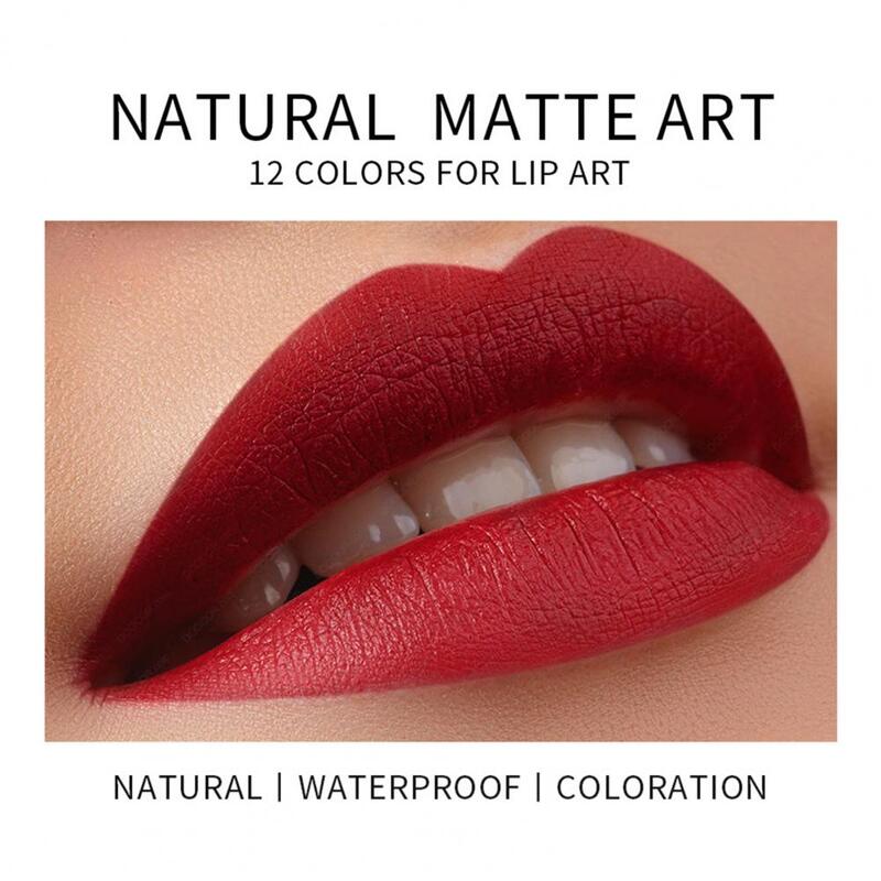 Matte Lipstick Cream Texture Waterproof Cosmetics Summer Make Up Lipstick for Beauty