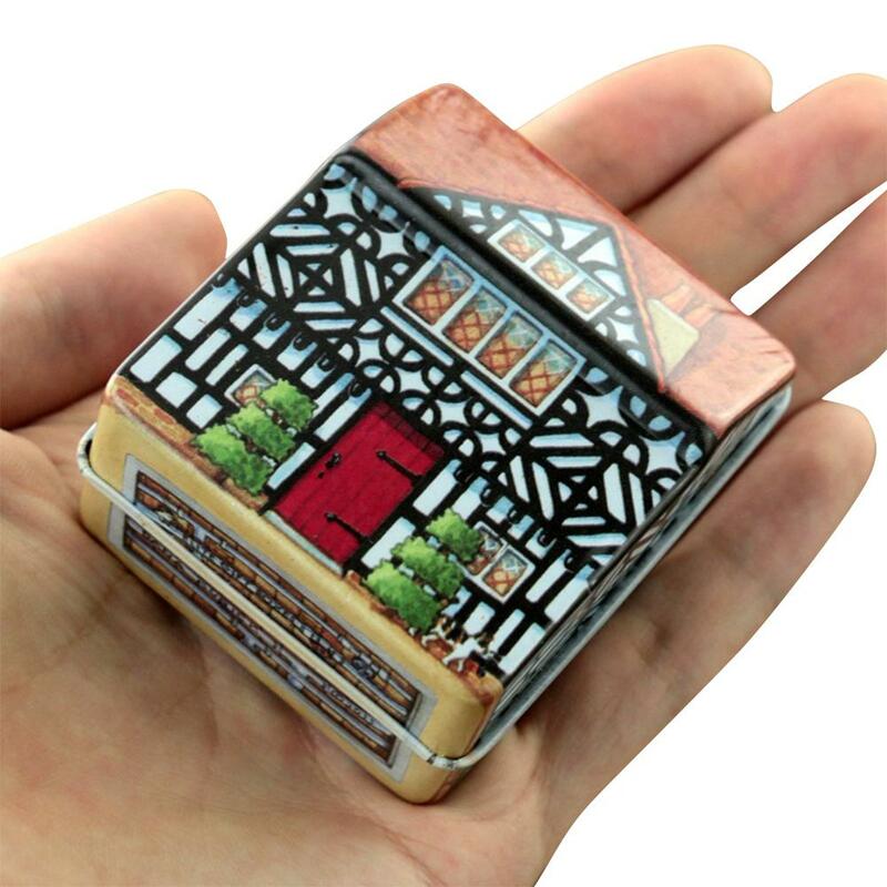 Kuulee-صندوق موسيقى معدني صغير ، لعبة لطيفة ، منزل صغير ، هدية إبداعية