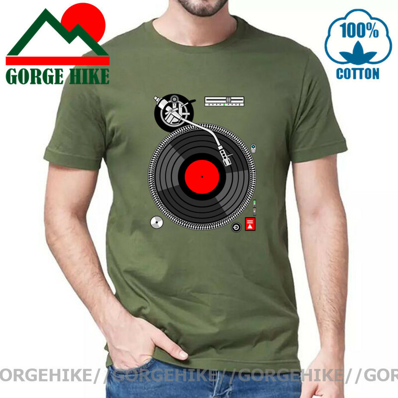 GorgeHike-camiseta divertida para hombre, camisa de música de DJ, tocadiscos, Rock, Hip-Hop, de verano