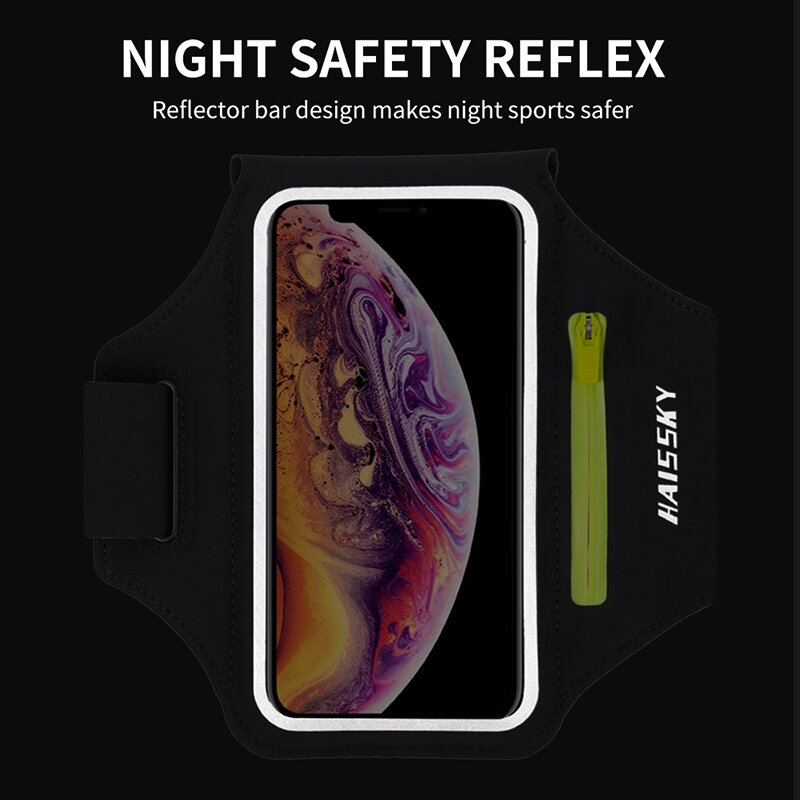 Fascia da braccio per custodia sportiva da corsa per iPhone 14 13 12 11 Pro Max XR 6 7 8 Plus Samsung S22 Note 20 bracciali da palestra per borsa AirPods