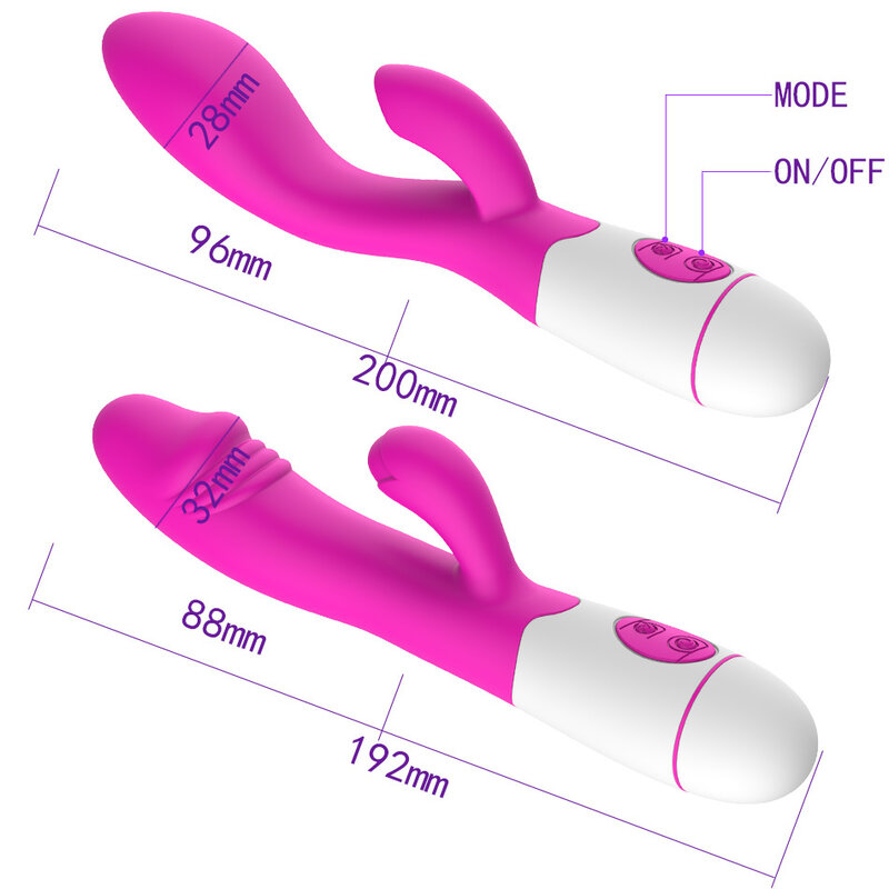 USB ชาร์จ Dildo Rabbit Vibrator Clitoral Massager หญิง Masturbator ผลิตภัณฑ์ Fidget ของเล่นสำหรับผู้หญิงผู้ใหญ่18 Shop