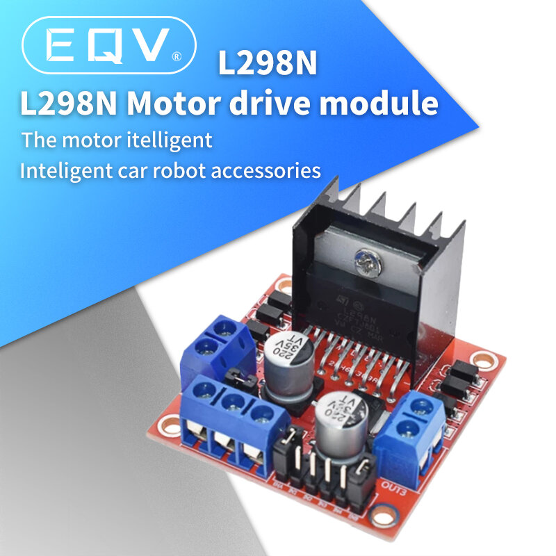 Módulo de placa controladora de Motor paso a paso Dual H Bridge DC L298N para Arduino smart car robot, 1 unidad, nuevo