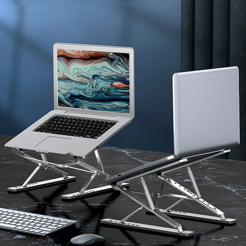 Uniwersalny podstawka do laptopa uchwyt składany komputer Notebook PC Riser bazy wsparcia stojak na notebooka
