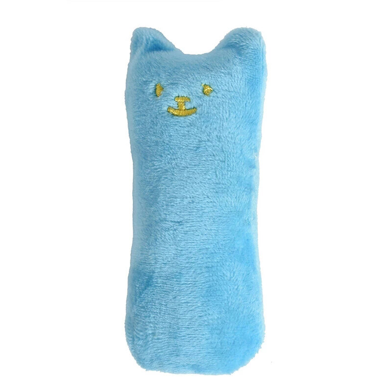 2Pcs Teeth Grinding Catnip Toy Cat Chew Toy Cartoon Funny Interactive Plush Catnip Toys Chewing Toy Thumb Bite Cat for Cats