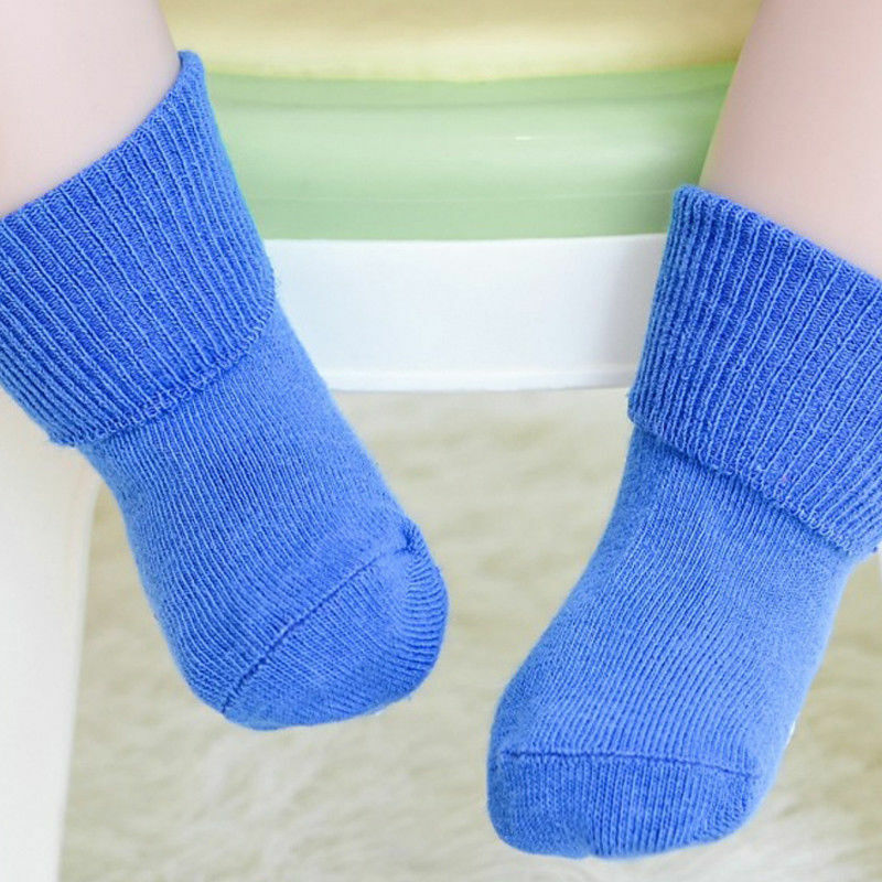 0-6y primavera outono nova cor sólida infantil do bebê da criança menino macio confortável respirável quente meias de algodão menino menina recém nascido crianças