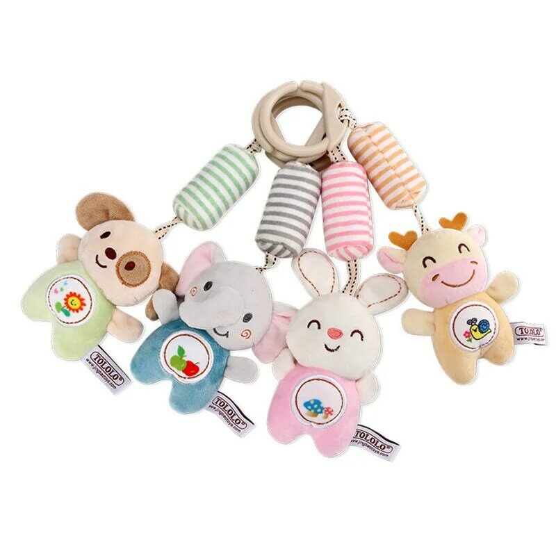 Soft Baby Toys 0-12 Months Music Crib Stroller Hanging Spiral Kids Sensory Educational Toy For Newborn Baby Rattles Bed Bell