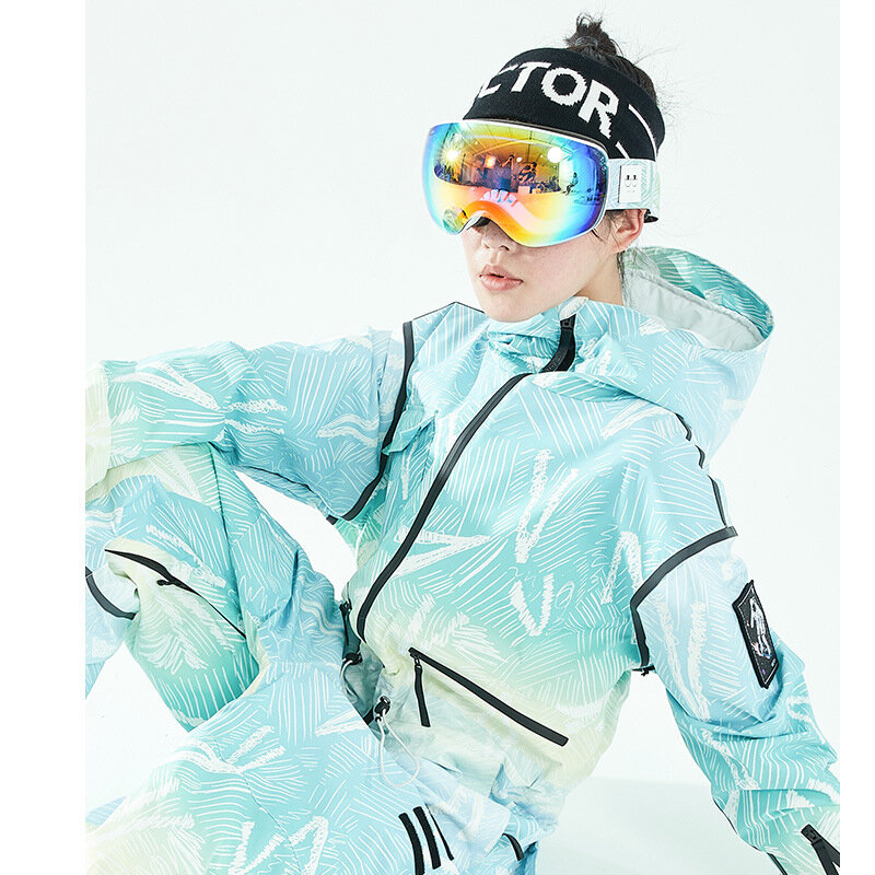 Magnetische Skibril 2021 Winter Vrouwen Snowboard Bril Bril UV400 Beschermende Anti-Fog Sneeuw Ski Masker Bril Outdoor Sport